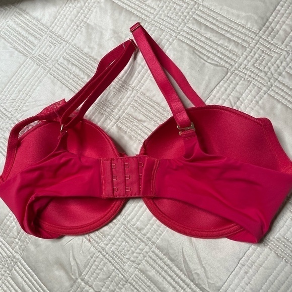 Natori Avail Full Figure Bra 32DD Convertible J Hook Underwire Contour in Chili - Picture 3 of 9